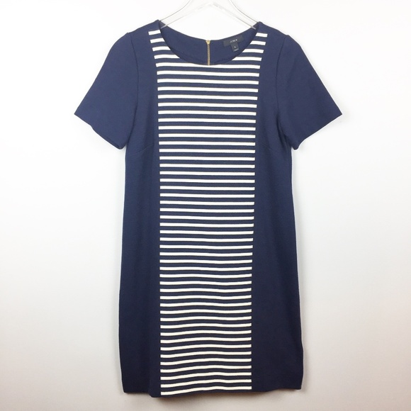 J. Crew | Stripe Knit Shift Dress - Picture 1 of 6